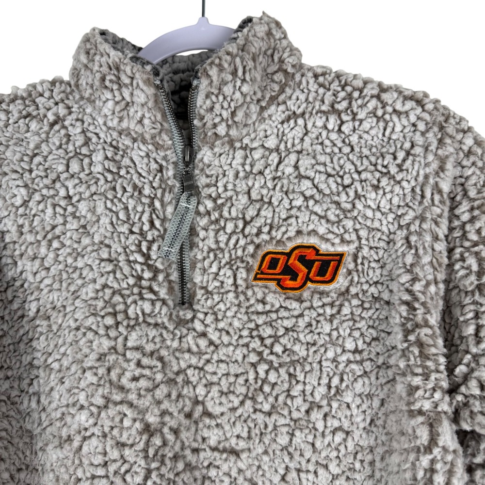 Top of the World Oklahoma State‎ University OSU Sherpa Pullover Jacket Size M